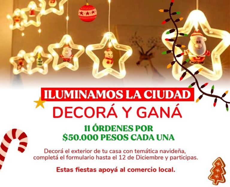 “Iluminemos la Ciudad”: invitan a decorar viviendas