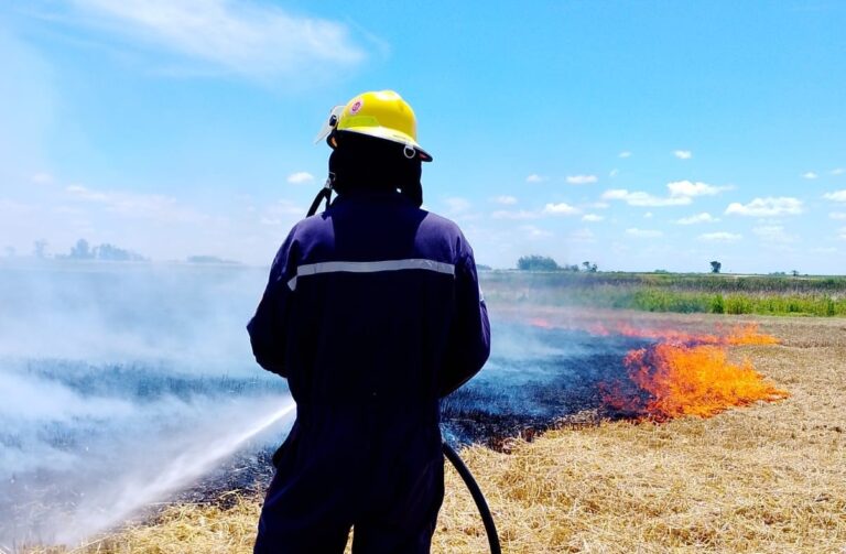 Incendios: actuaron bomberos de Dudignac