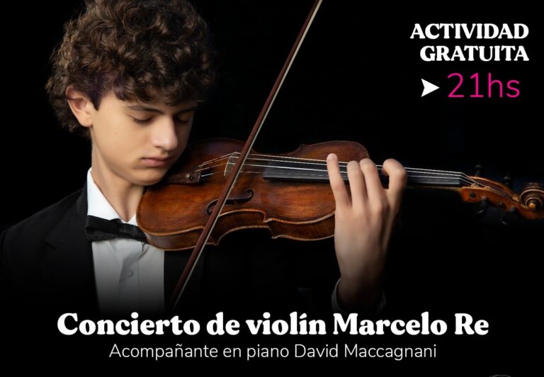 El violinista Marcelo Ré se presenta jueves, viernes y sábado