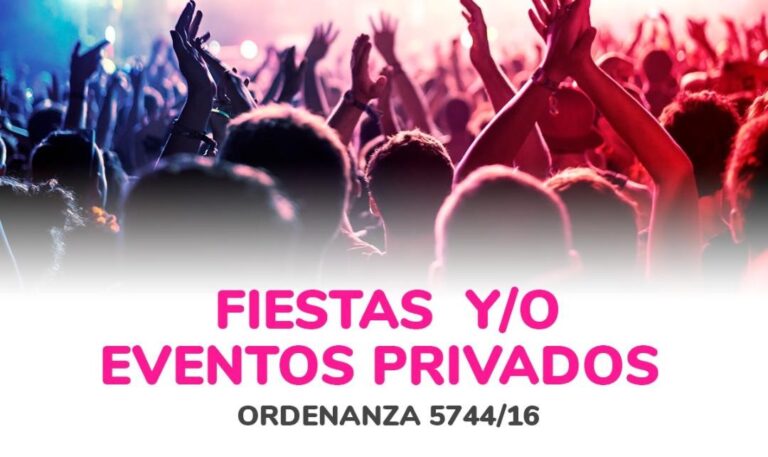 Fiestas y Eventos Privados: multas y clausuras, denunciar ruidos molestos