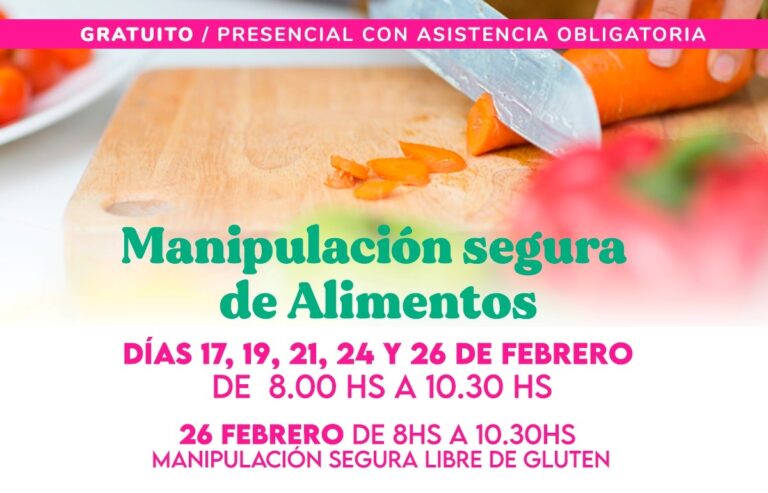 Manipulación de alimentos: nuevo curso