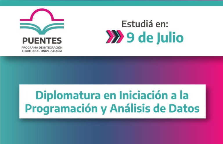 Inscripción para diplomatura en Iniciación a la Programación y Análisis de Datos