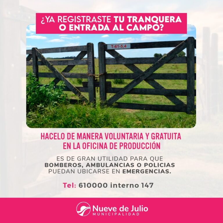 La importancia de declarar las tranqueras