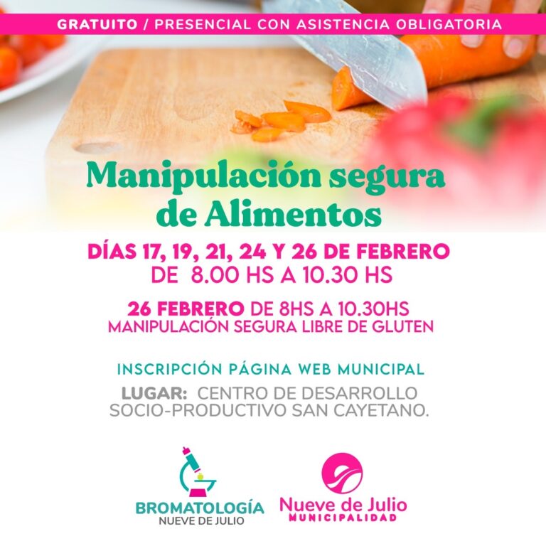 Manipulación de Alimentos: nuevo curso