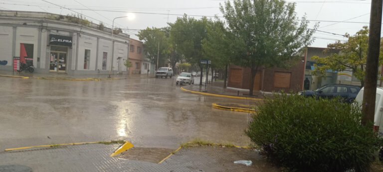 Tormenta con intensidad en 9 de Julio y la zona