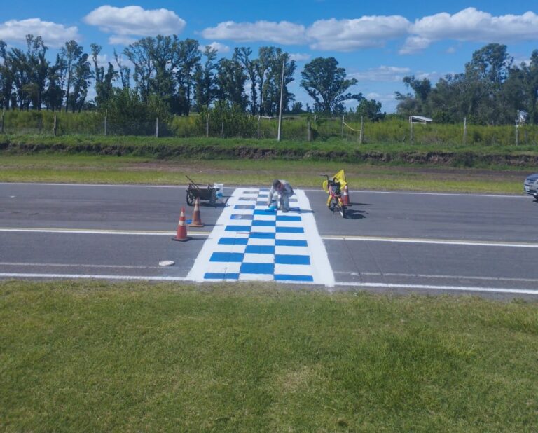 Intensos trabajos en el Autódromo de 9 de Julio