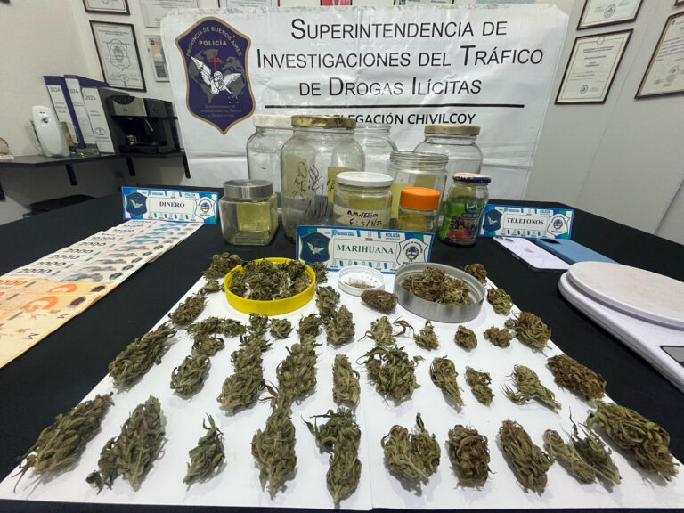 Drogas: secuestran material, un aprehendido