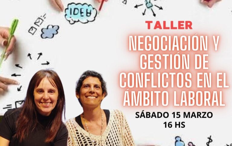 Taller “Negociación y gestión de conflictos en el ámbito laboral”