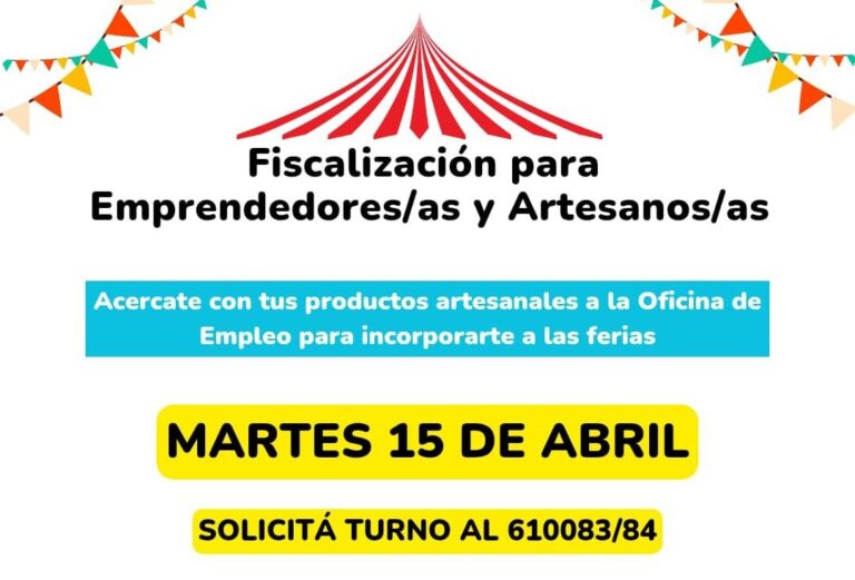 Fiscalización de artesanos y emprendedores
