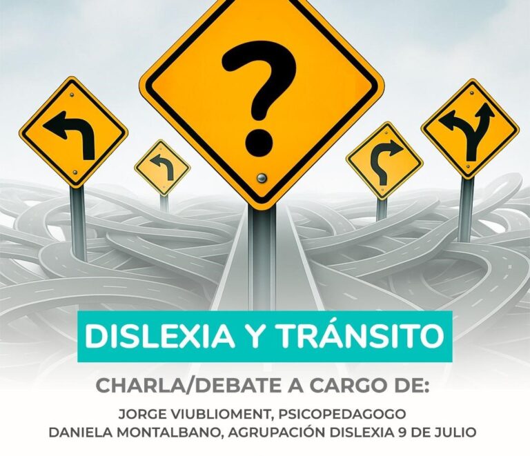 Invitan a charla sobre “Dislexia y Tránsito”
