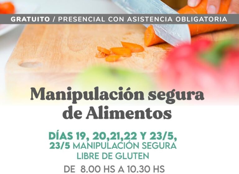 Manipuladores de alimentos: abierta la inscripción