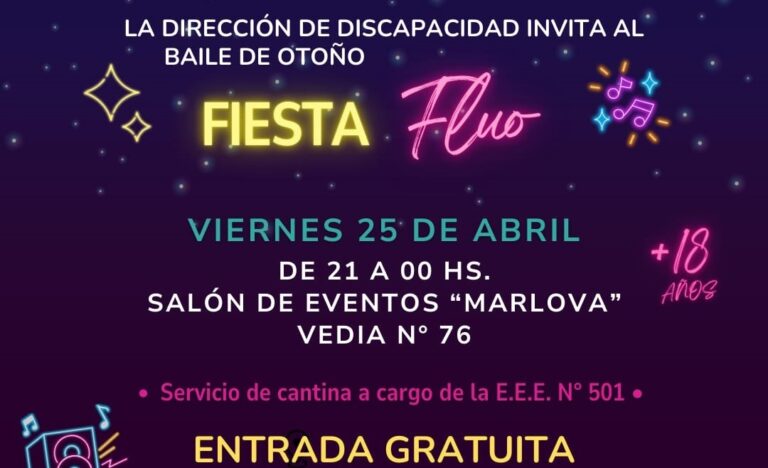 “Fiesta Fluo”, baile de otoño