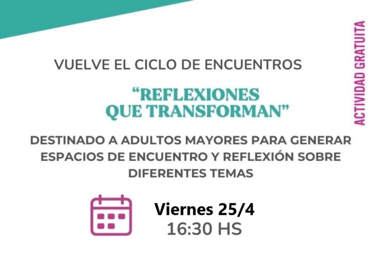 “Reflexiones que transforman”, destinado a adultos mayores