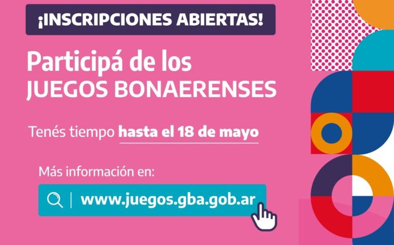 Juegos Bonaerenses: últimos días de inscripción