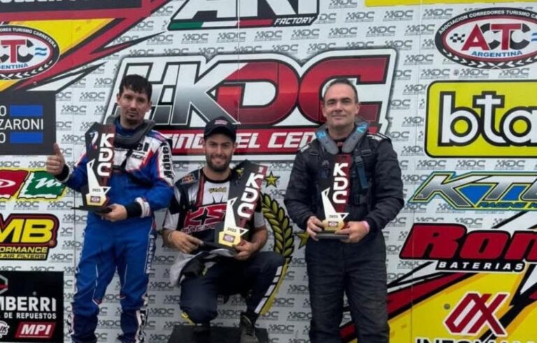 Karting del Centro: ganaron Federico Alvarez, Federico Lombardo y Bruno Hayes