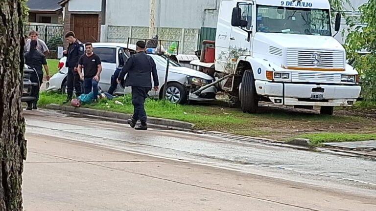 Atropelló a un ciclista: huyó y lograron detenerlo