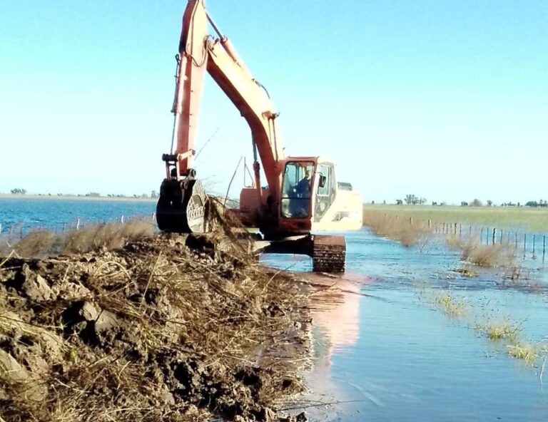 Obra de alteo en la localidad de Quiroga