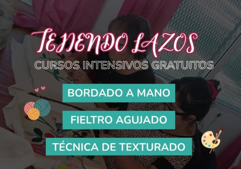 Talleres de bordado, fieltro agujado y técnica de texturado