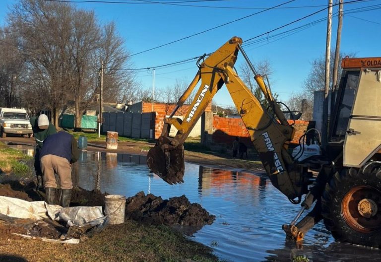 Ciudad Nueva: reparación, ante una pérdida de agua