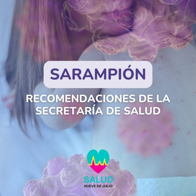 Brote de Sarampión: recomendaciones para tener en cuenta