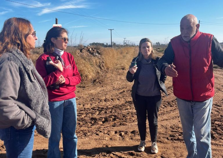 Recorrida de la intendente por la situación hídrica