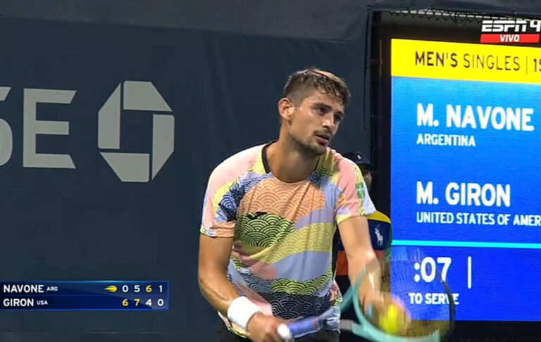 Mariano Navone dio batalla en el US Open