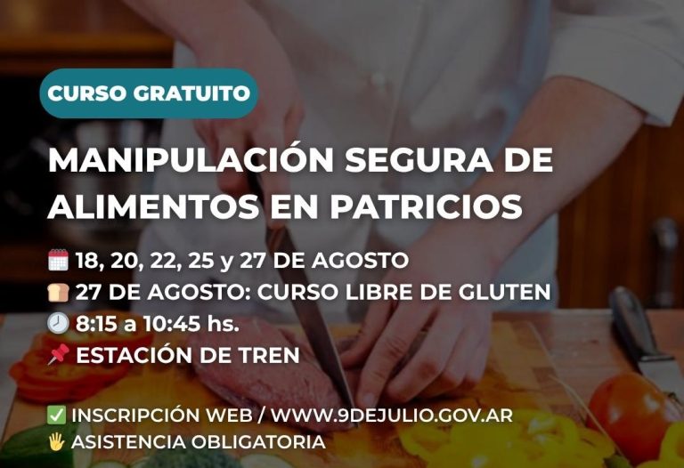 Curso de Manipulación de Alimentos en Patricios