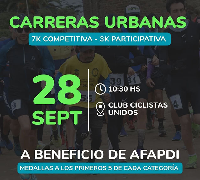 Atletismo: a beneficio de AFAPDI