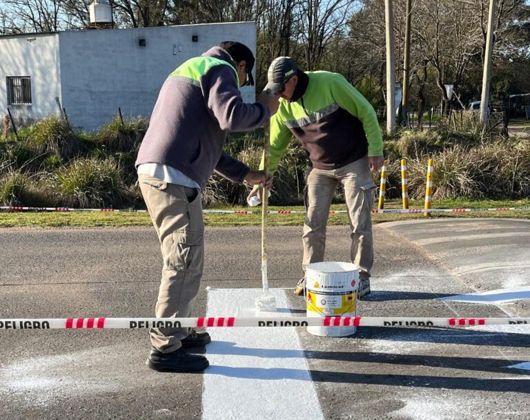 Demarcación horizontal en calles de la Ciudad
