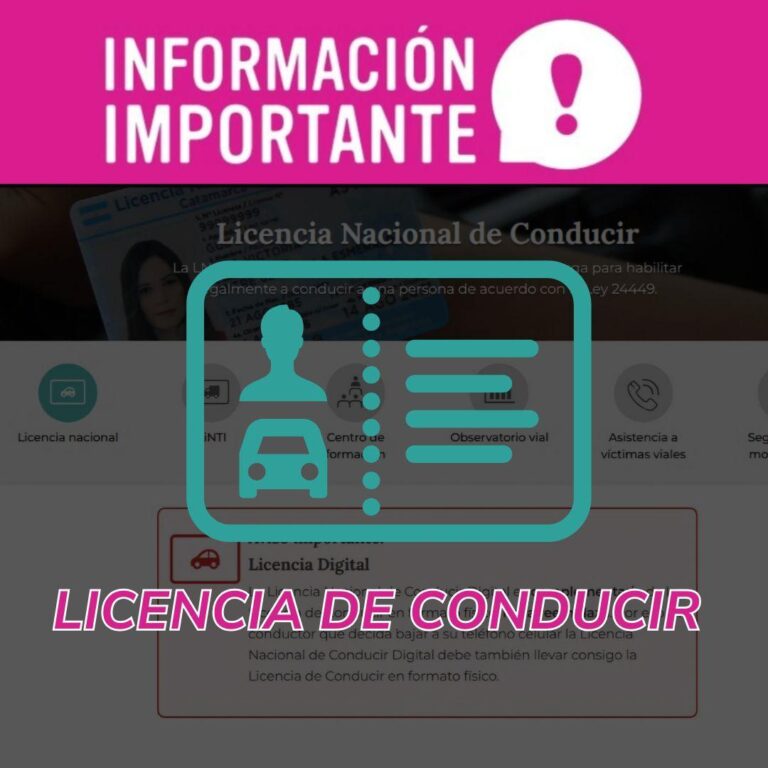 Actualización de la licencia de conducir