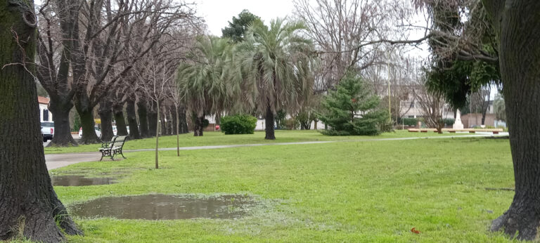 La lluvia del fin de semana en 9 de Julio