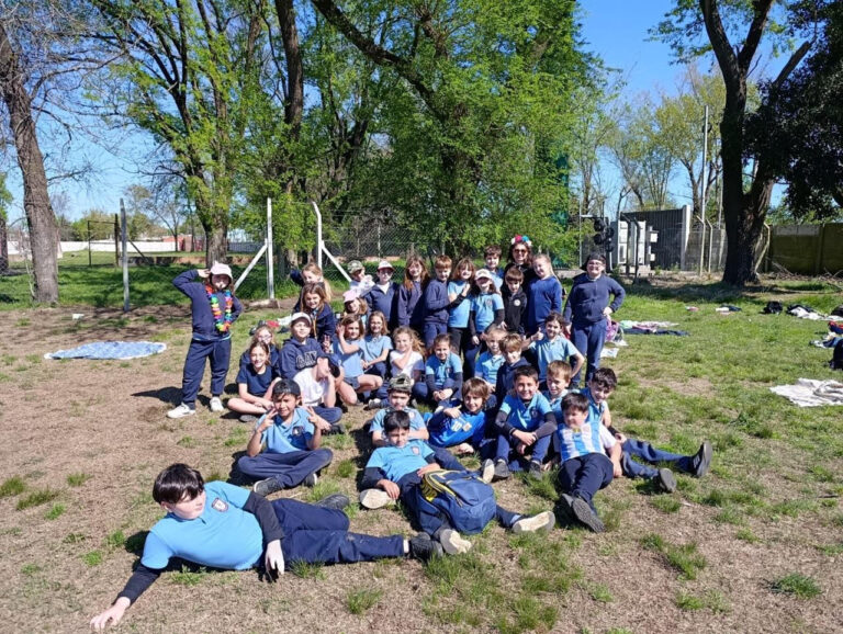 Los chicos celebraron con el picnic