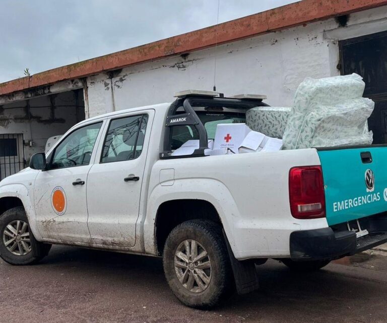 Durante la tormenta se realizó asistencia en Quiroga