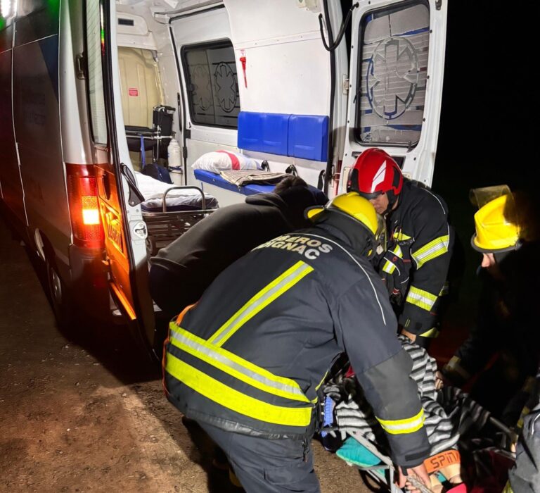 Rescate exitoso de una persona en zona rural