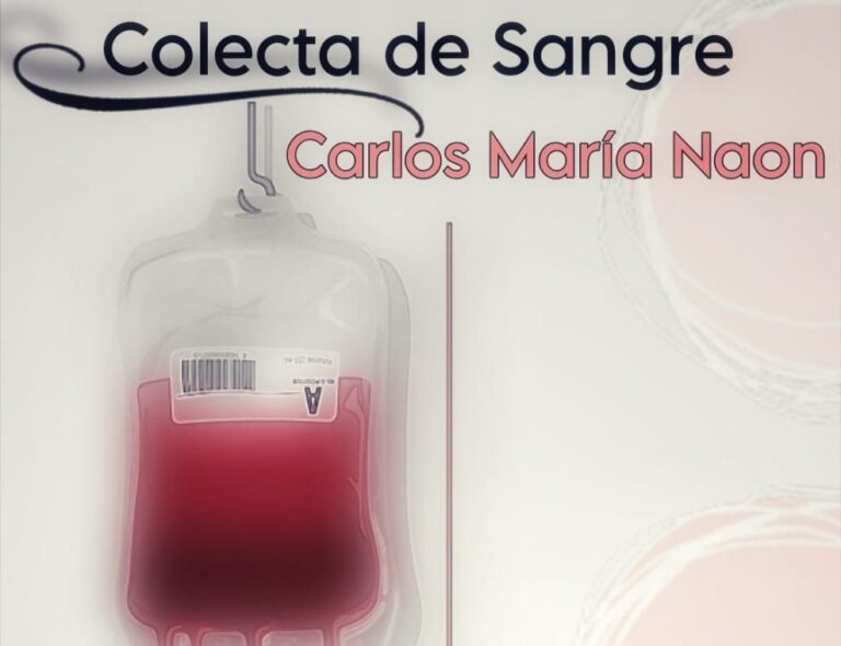 La próxima colecta de sangre será en Naón