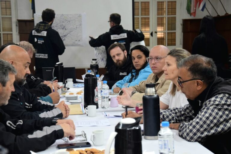 Emergencia hídrica: Gentile recibió a funcionarios provinciales