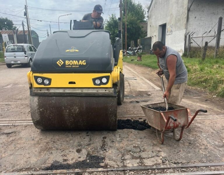 Arreglo en el cruce de las vías