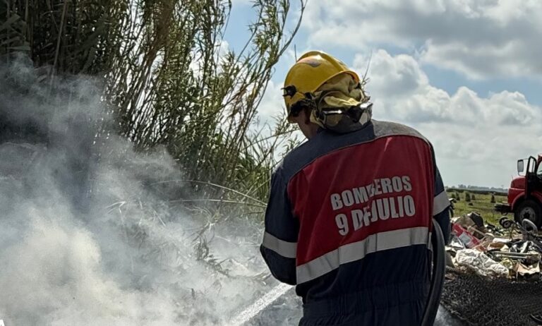 Bomberos de 9 de Julio intervinieron en incendios