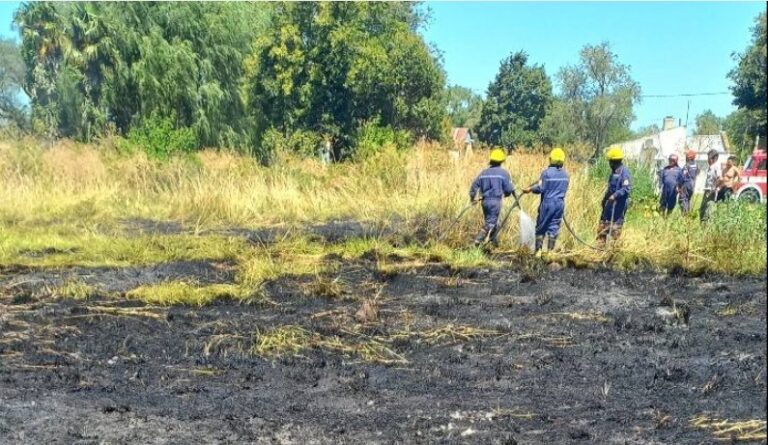 Bomberos de Dudignac intervinieron en un incendio