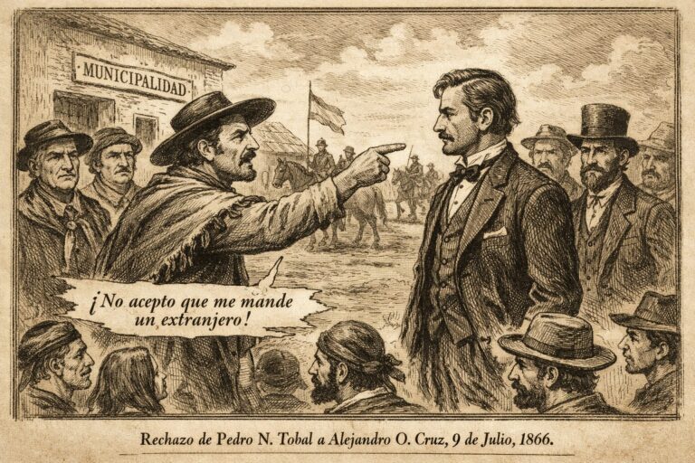 Una manifestación de xenofobia en los orígenes de 9 de Julio