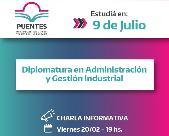 Diplomatura en Administración y Gestión Industrial: charla virtual