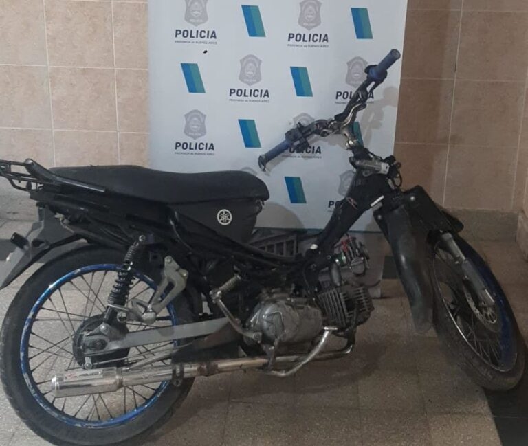 Allanamiento, secuestran moto para hacer «cortes»