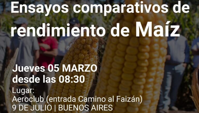 Jornada a campo: rendimiento de maíz