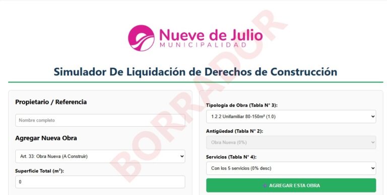 Derechos de Construcción: calcular los costos con un simulador