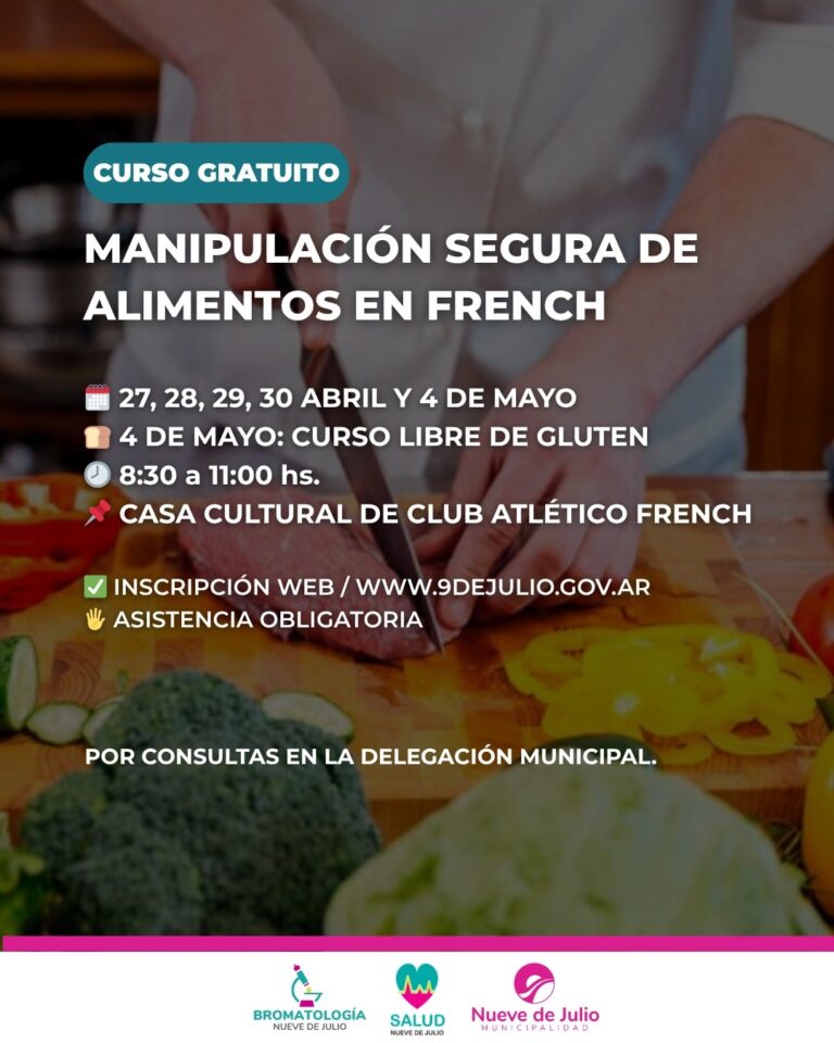 Manipulación de Alimentos: curso en French