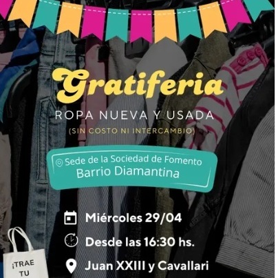 Barrio Diamantina: gratiferia de ropà
