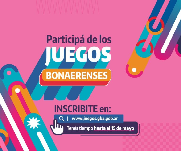 Juegos Bonaerenses 2026: abierta la inscripción