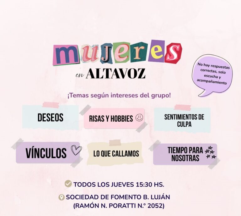 “Mujeres en altavoz”, hoy es el nuevo encuentro semanal