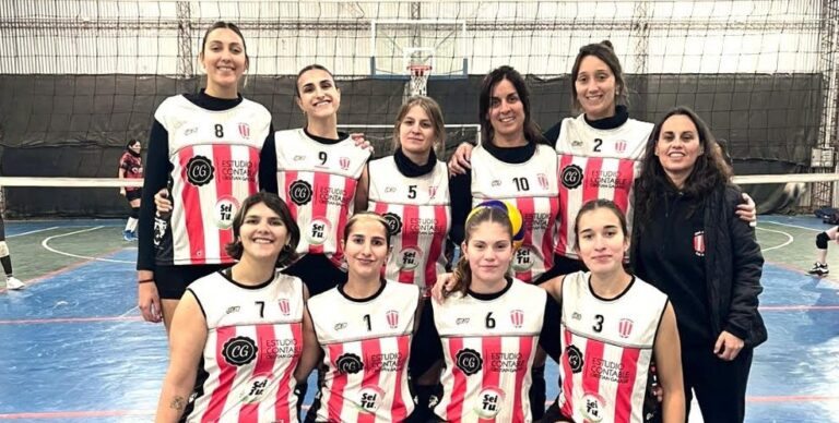 Voley de 1ª división: muy buena labor de Atlético 9 de Julio