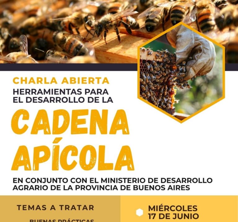 Charla para apicultores, el miércoles 17 de junio
